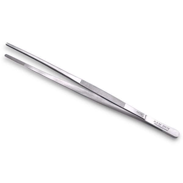 BSMINOX Pinza da Chef Pinza da Cucina Pinza 30 cm da lavoro Kitchen Tweezer Acciaio Inox